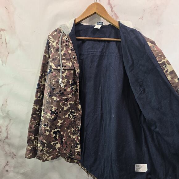 Duluth Jacket Womens Medium Purple Flex Fire Hose Shirt Jac Canvas Hooded Coat - Picture 9 of 13